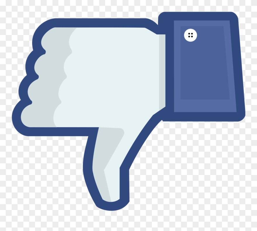 Facebook Like Thumb - Dislike Png Clipart