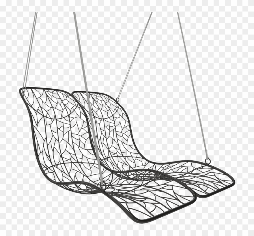 Duo Modern Hammock Hanging Designer Swing Chair Daybed - Hanging Chairs Clipart