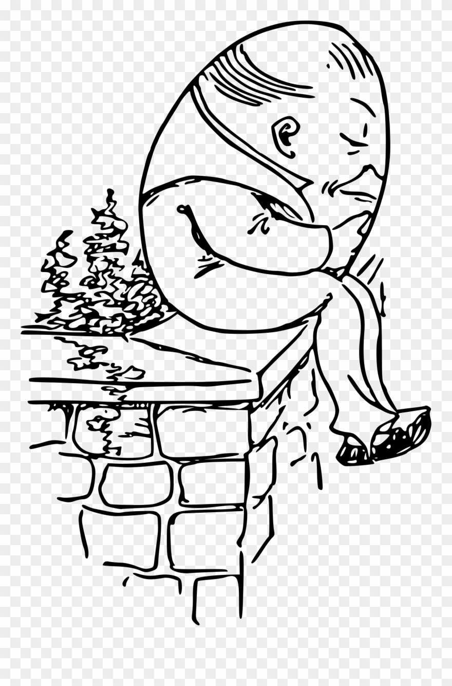 Big Image - Humpty Dumpty Sat On A Wall Drawing Clipart