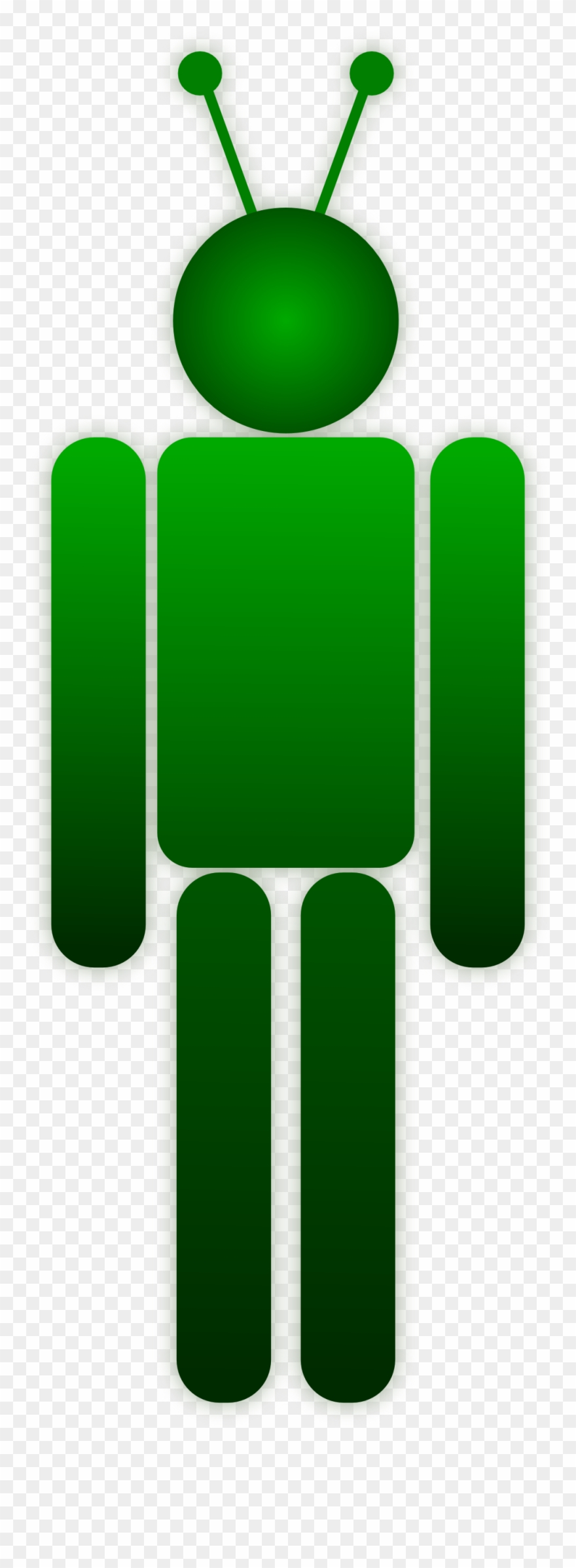 Clip Art Robot 1 Geometry Poster - Men's Room Alien Shower Curtain - Png Download