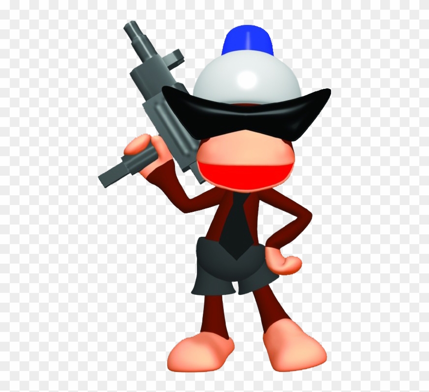 Ape Clipart Monke - Black Pipo Ape Escape - Png Download