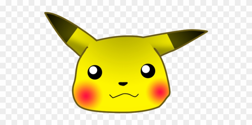 Pikachu - Pikachu Sad Emoji Png Clipart