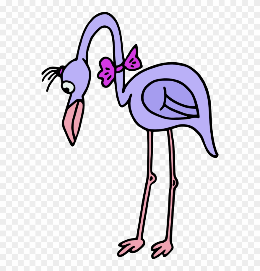 Color Variation C - Flamingo Long Shower Curtain Clipart