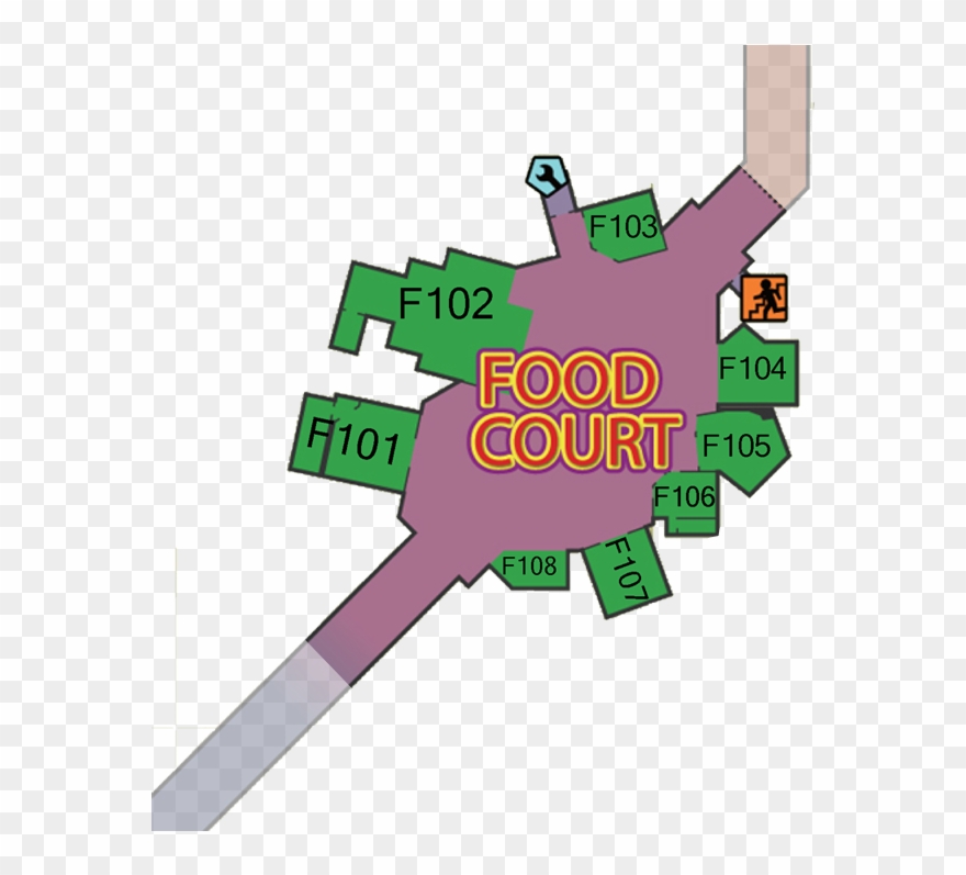 Food Court - Dead Rising 2 Map Clipart
