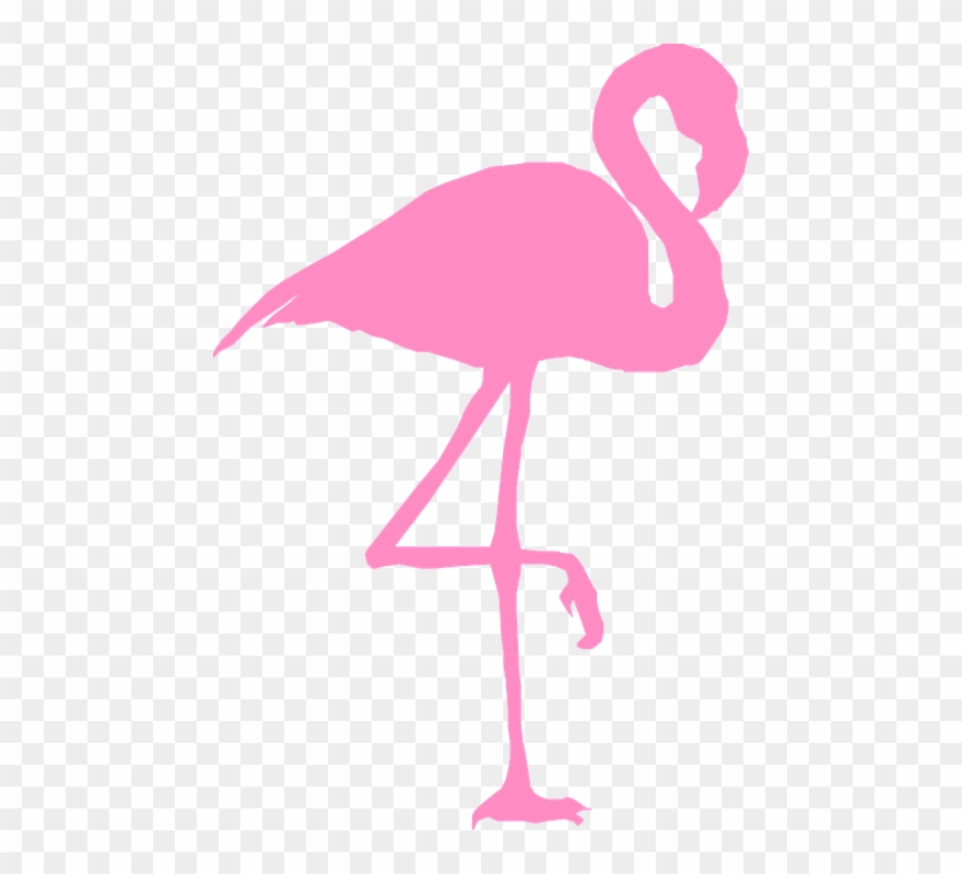 Clip Art Transparent Library Flamingo Clipart - Pink Flamingo Silhouette - Png Download