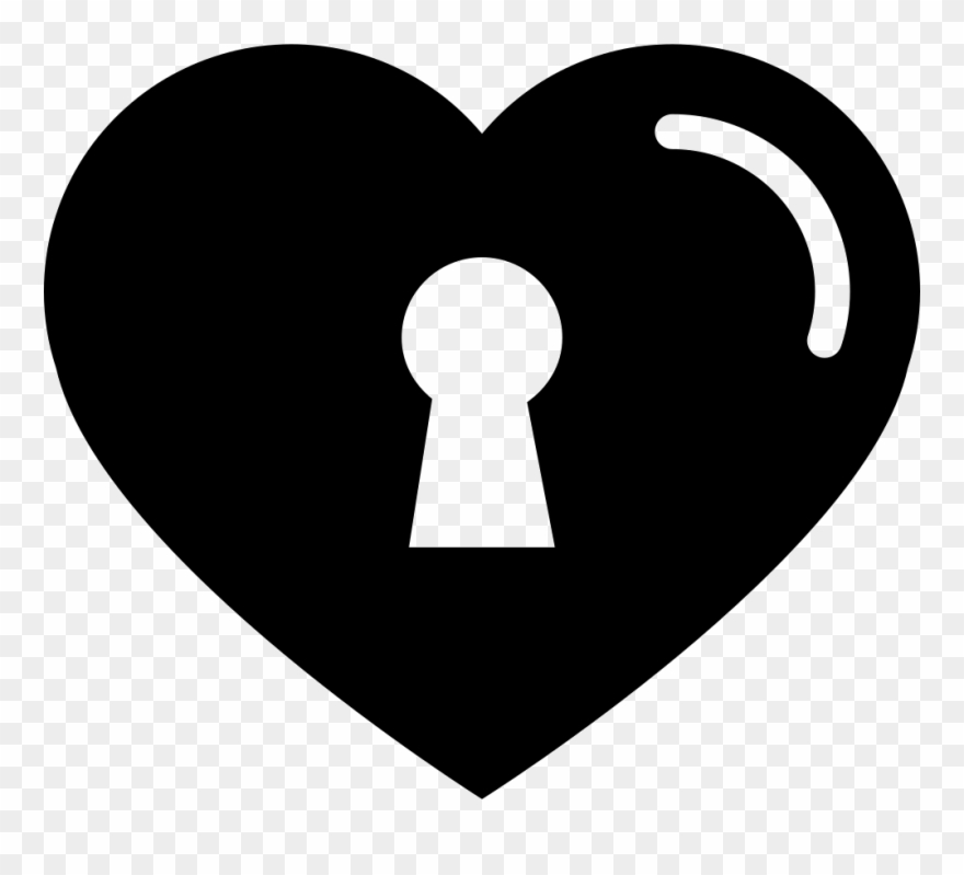 Image Transparent Download Heart Svg Png Icon - Heart Lock Svg Clipart