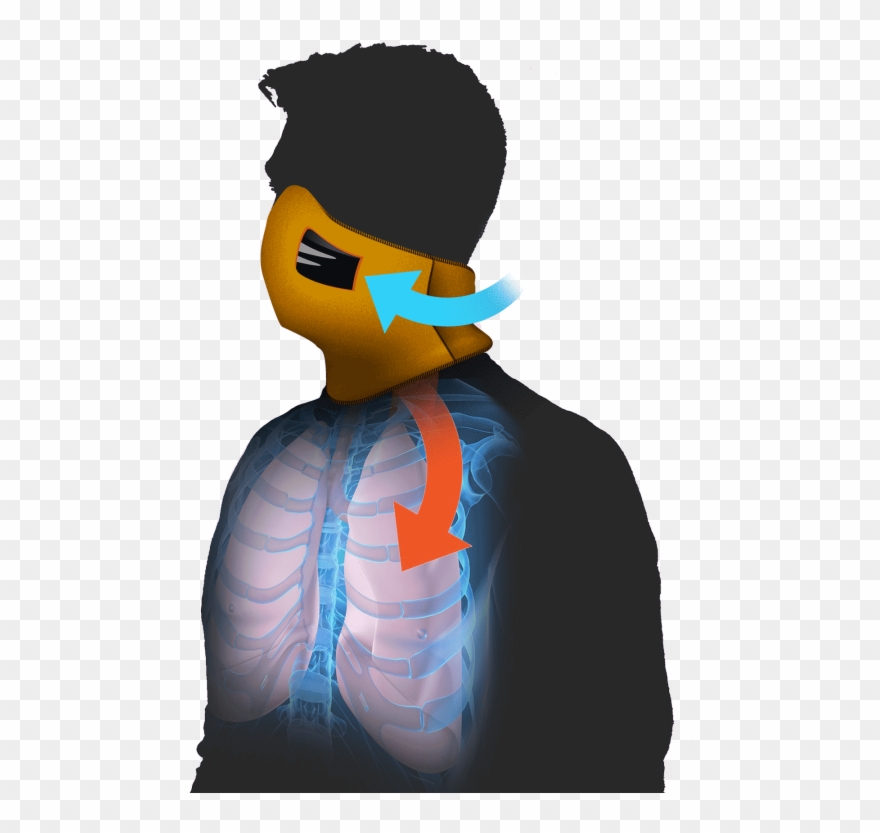 Graphic Free Library Breathing Clipart Cold Air - Cartoon - Png Download
