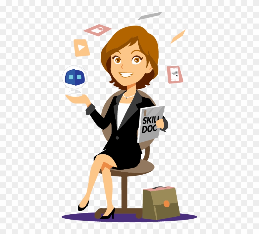 Skills Alpha Artificial Intelligence Driven Skilling - Secretary Cartoon Png Clipart