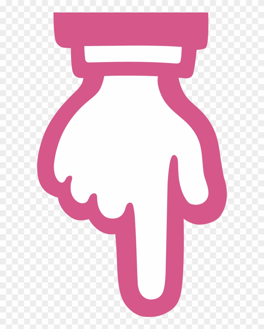 Index Point Finger Transprent Png Free Download - Finger Pointing Down Png Clipart