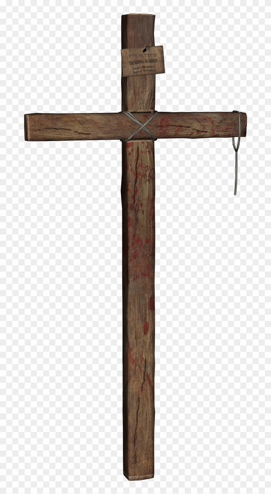 Wooden Cross - Transparent Wooden Cross Clipart