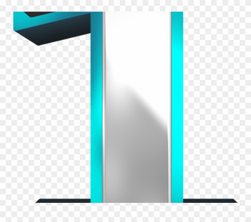 Metallic And Blue Number One Png Clipart Image Gallery Transparent Png