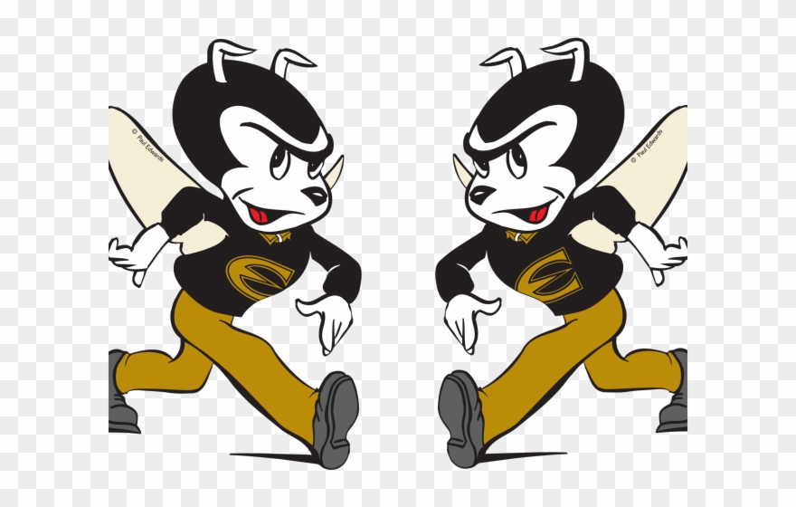 Hornet Mascot Clipart - Emporia State University Corky - Png Download