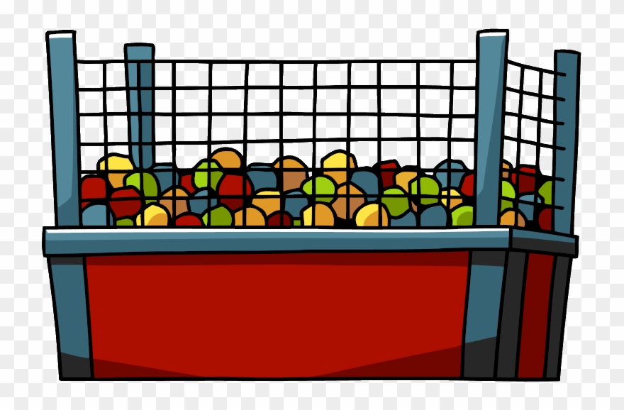 Biting Lip Clipart - Ball Pit With Net - Png Download