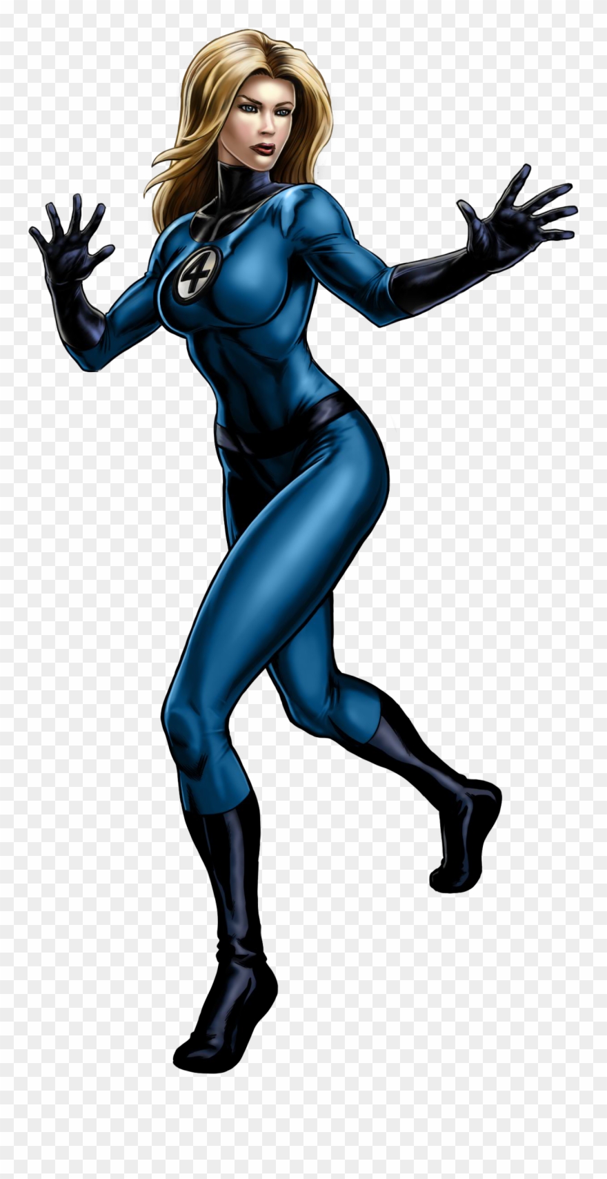 Invisible - Mujer Invisible 4 Fantasticos Clipart