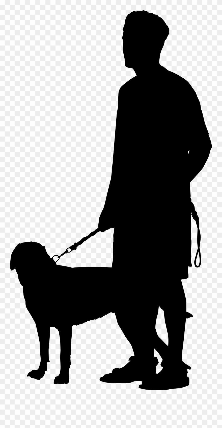Walking Dog Silhouette Png Clipart