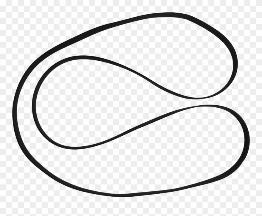 Belt For Stir It Up Turntable - Line Art Clipart