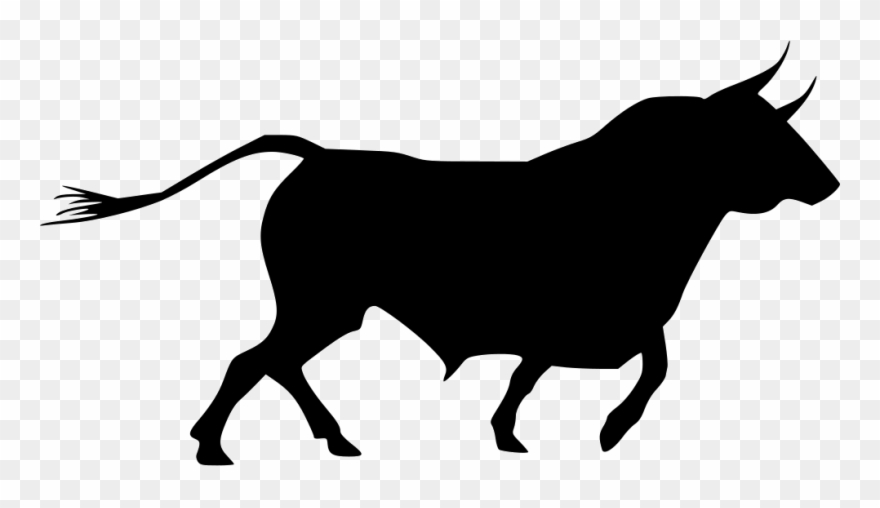 Svg Download Bull Clip Document - Bull Vector Silhouette - Png Download