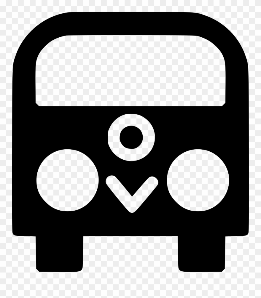 Bus Front View Transportation Comments Clipart