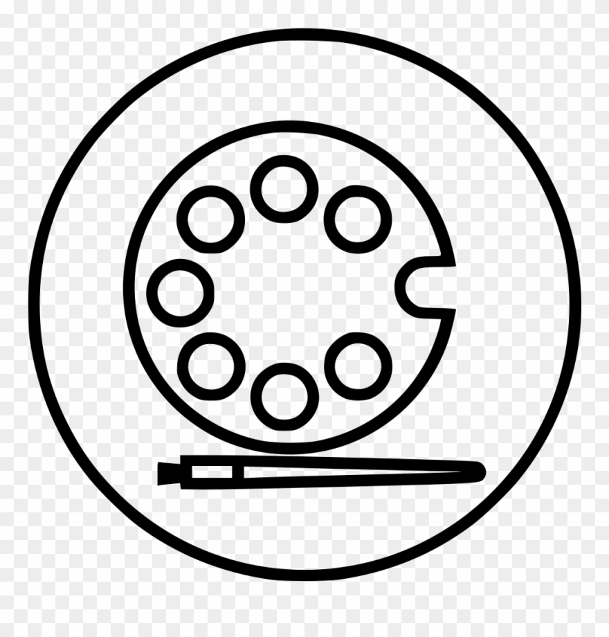 Drawing Palette Professional - Paint Brush Art Tools Png Clipart