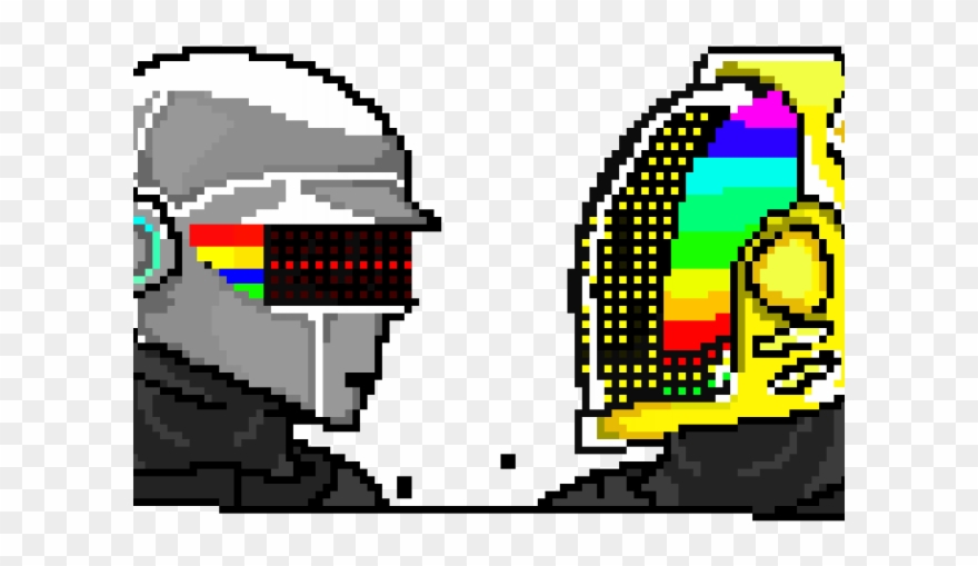 Daft Punk Clipart Recent - Daft Punk Pixel Art - Png Download