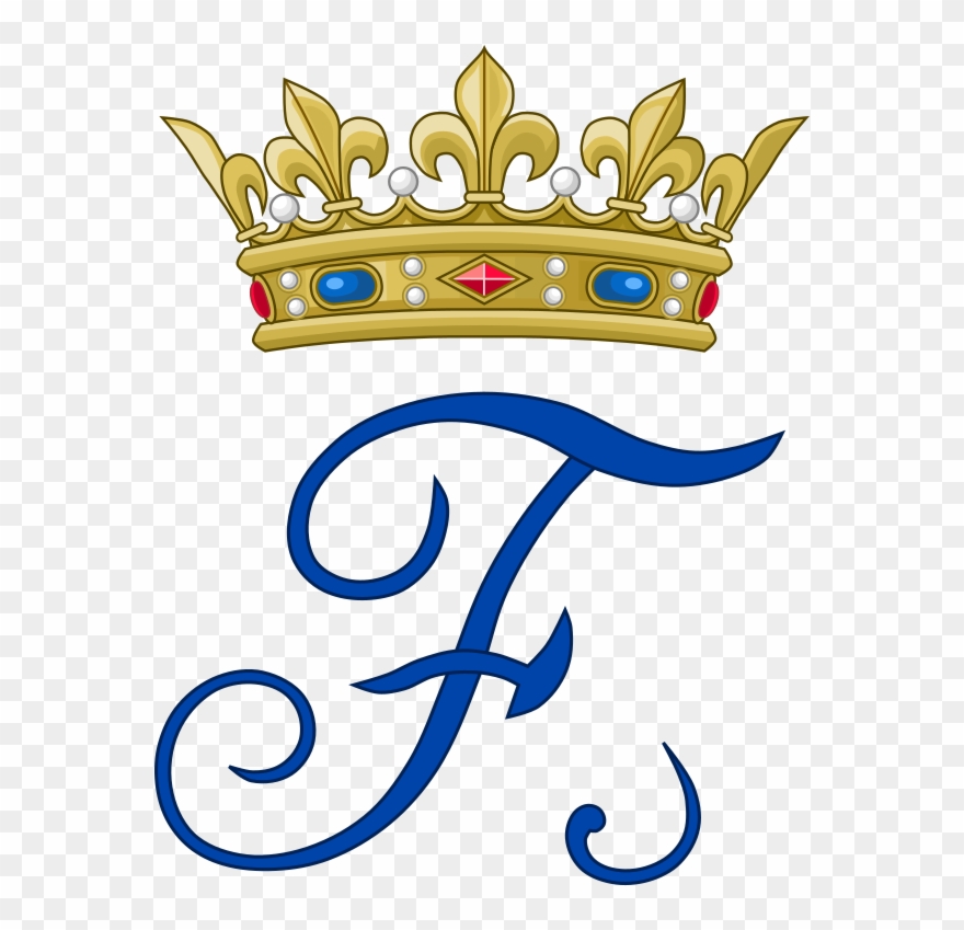 Royal Monogram Of Prince Ferdinand Of Orléans, Duke - Diana And Charles Monogram Clipart