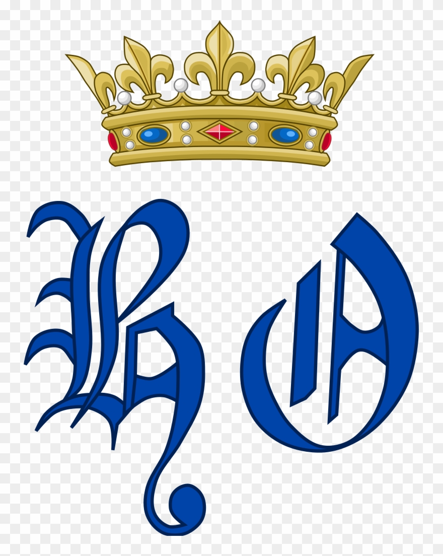 Monogram Of Henri D'orleans, Duke Of Aumale While A - Diana And Charles Monogram Clipart