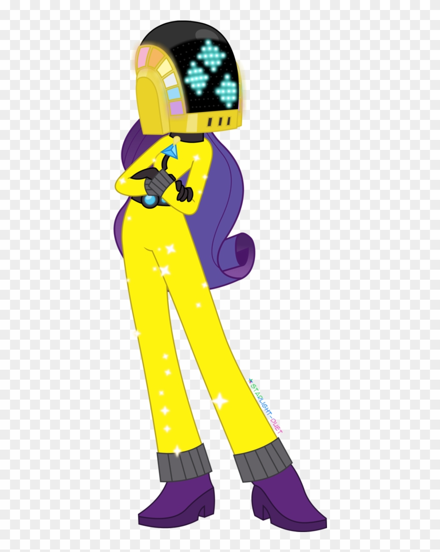 Daft Punk Clipart My Little Pony - Rarity Daft Punk Equestria Girl - Png Download