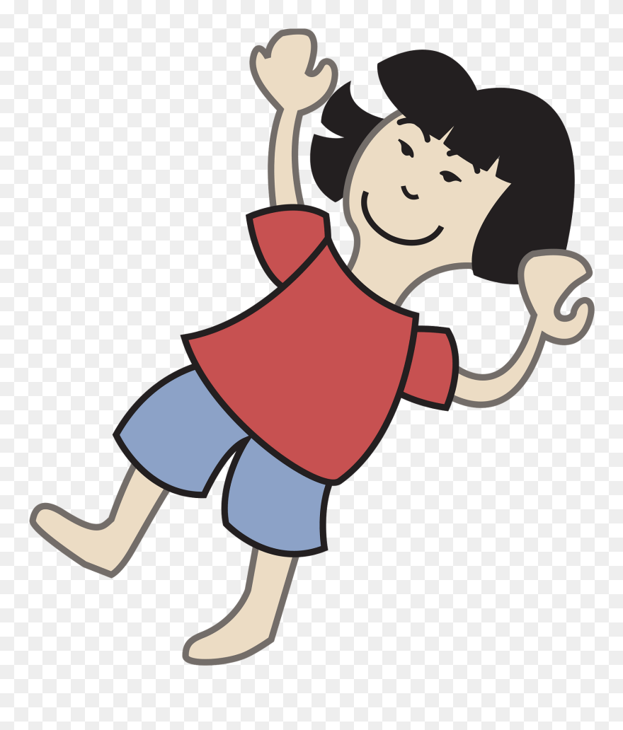 Computer Icons Woman Cartoon Girl Child - Girl Falling Clipart Transparent - Png Download