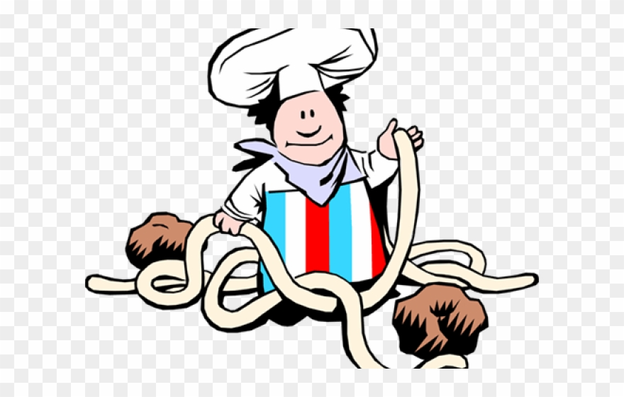 Original - Pasta Chef Clipart - Png Download