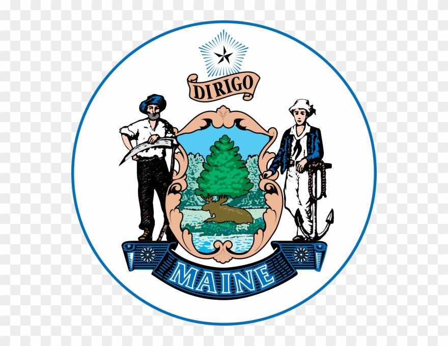 Ccdf & Ccdbg In Maine - Official Maine State Seal Clipart