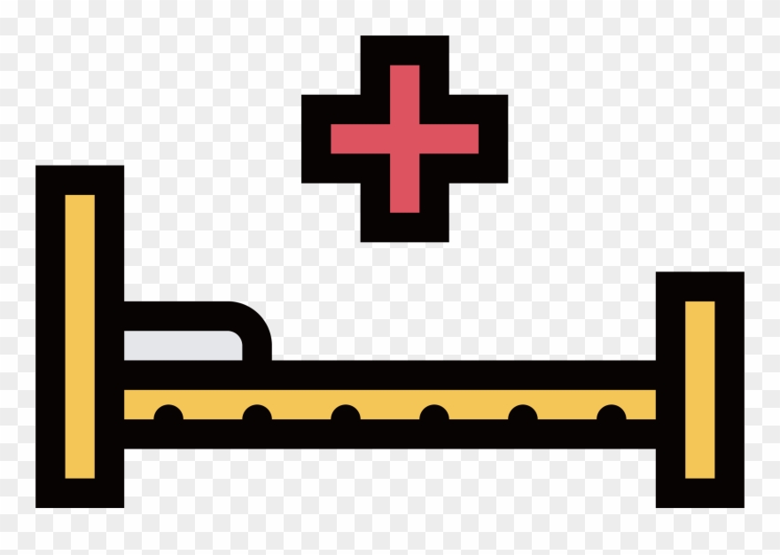 Hospital Bed Medicine Icon - Hospital Bed Cartoon Png Clipart