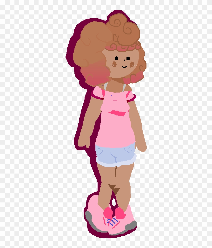 She Is The Most Strong, Posé,chill, Lazy And Everything - Cartoon Clipart