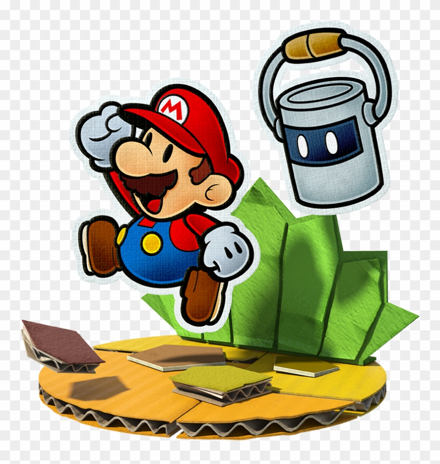 Nintendo Comments On Paper Mario - Paper Mario Color Splash Clipart