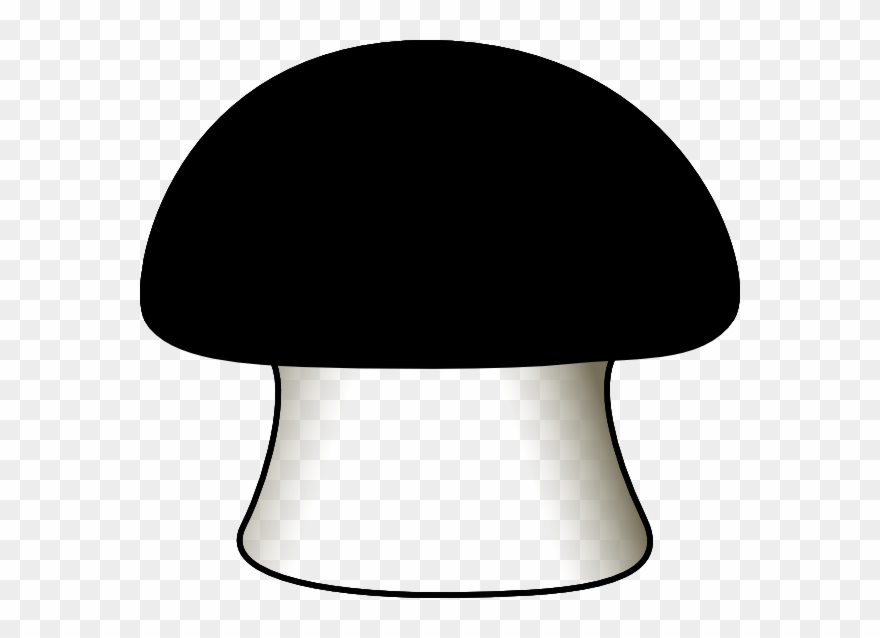 Black Mushroom Clipart