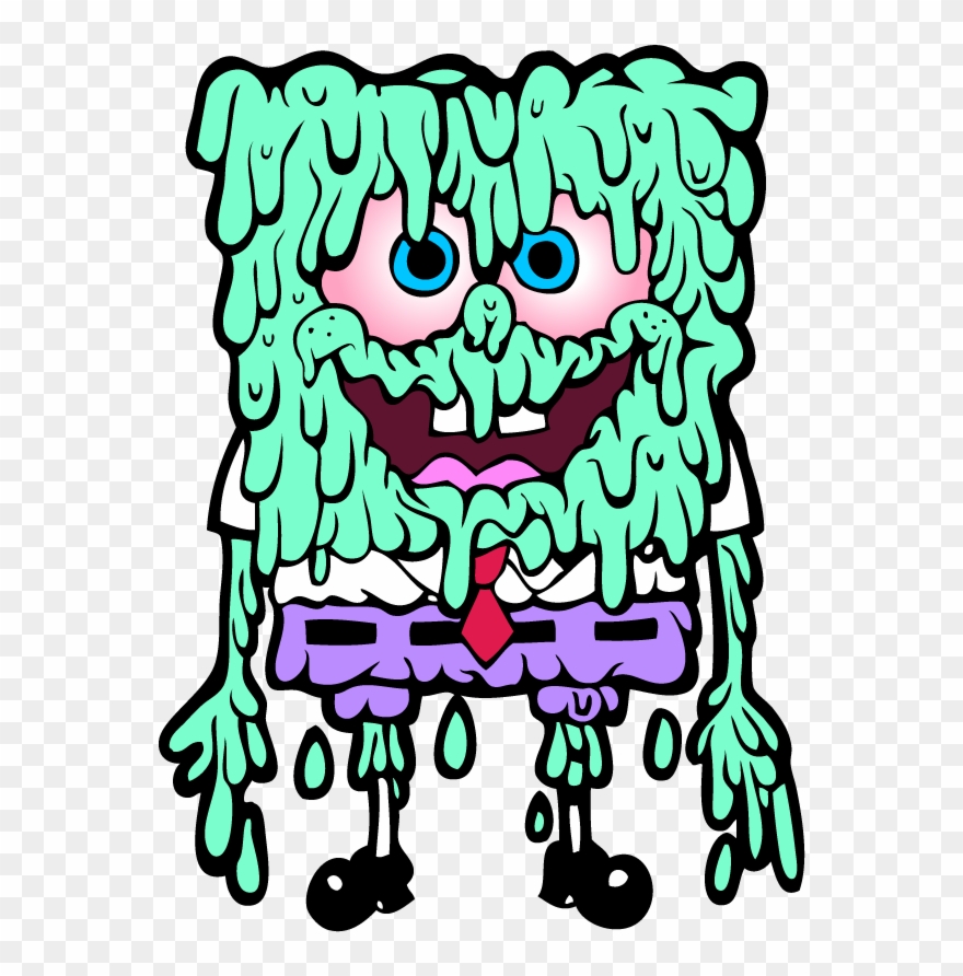 Sponges Drawing Graffiti - Slime Graffiti Art Clipart