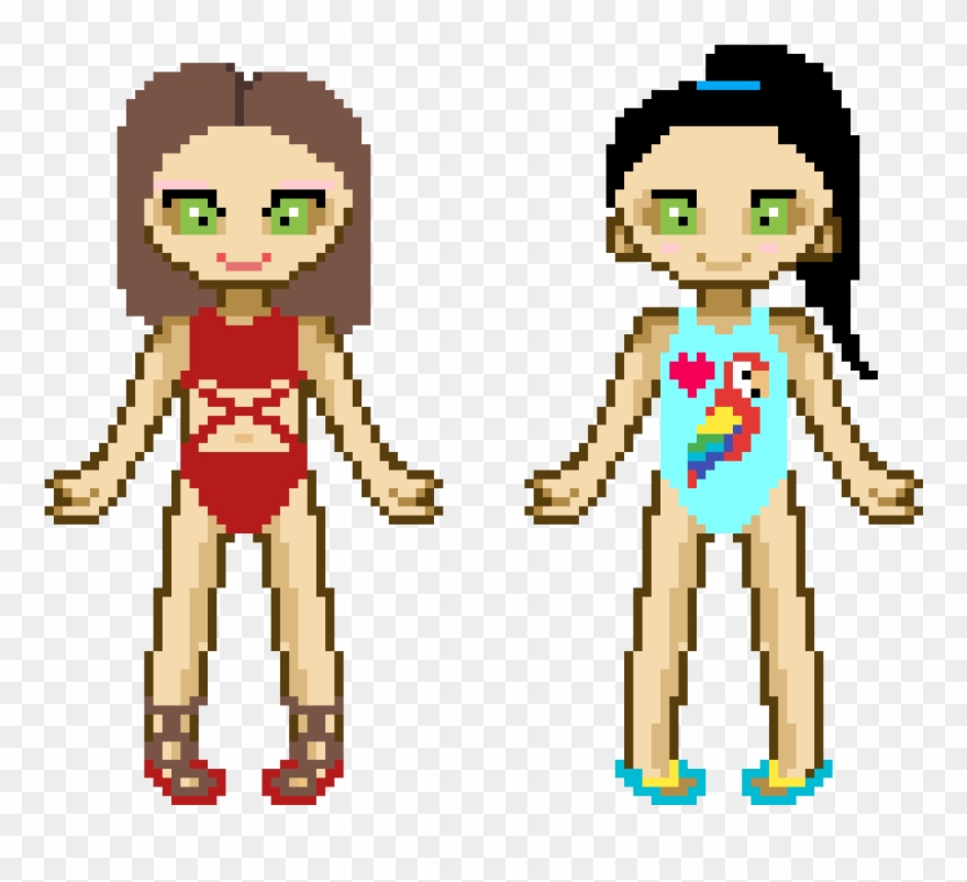Teen And Kid Bathing Suits - Cartoon Clipart