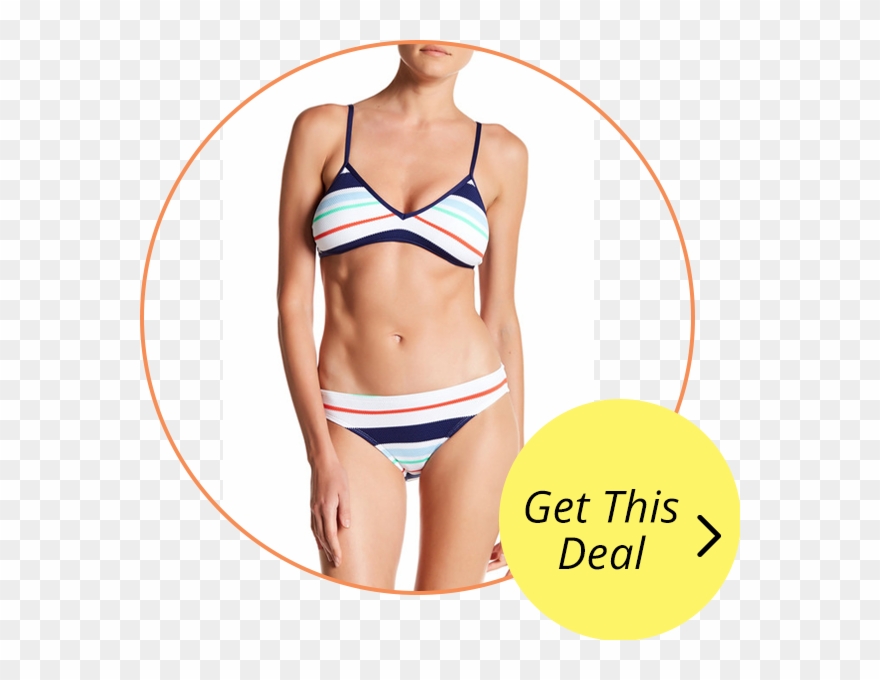 Splendid Printed Bralette Bikini Top And Hipster Bikini - Splendid Clipart