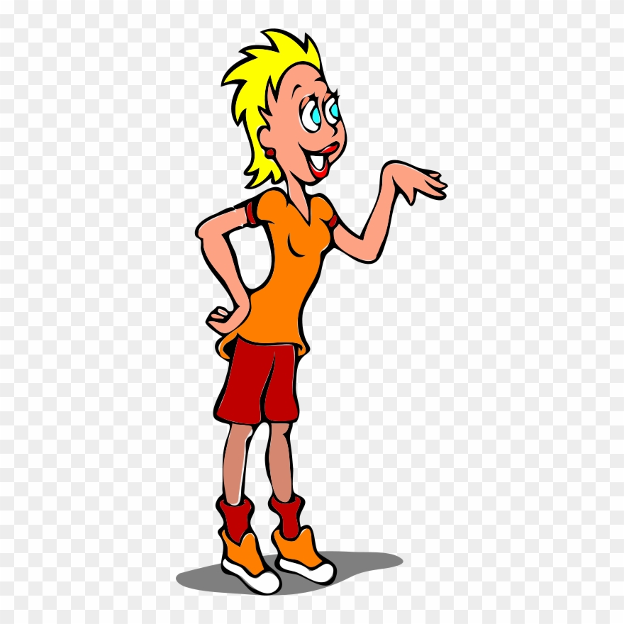 Free Architetto Ragazza Bionda - Girl In Shorts Cartoons Clipart