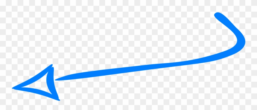 Arrow Pointing Down And To The Left Clipart