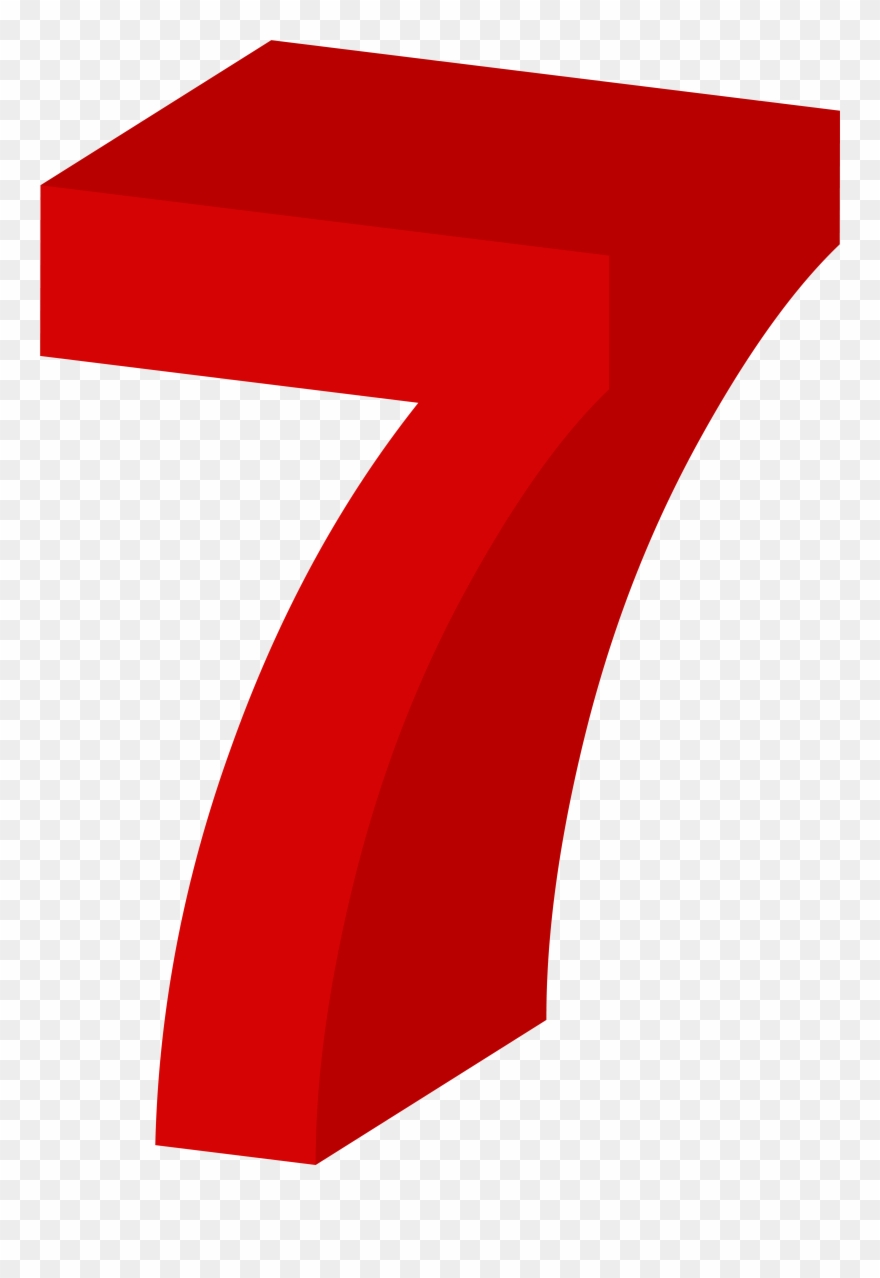 Seven Red Png Clipart