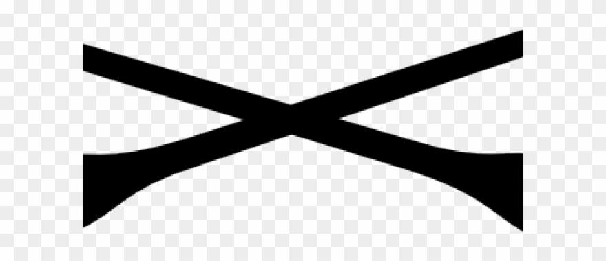 Canoe Paddle Clipart Crossed - Set Salontafel Rond Zwart - Png Download