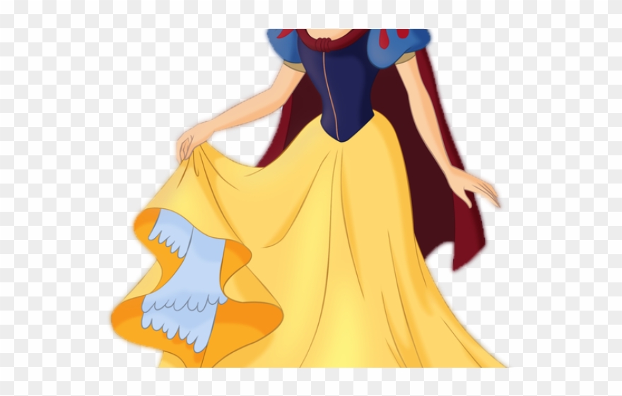Snow White And The Seven Dwarfs Clipart Svg - Cartoon Disney Princess Snow White - Png Download