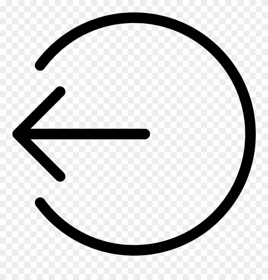 Logout Rounded Left Icon - Circle Clipart