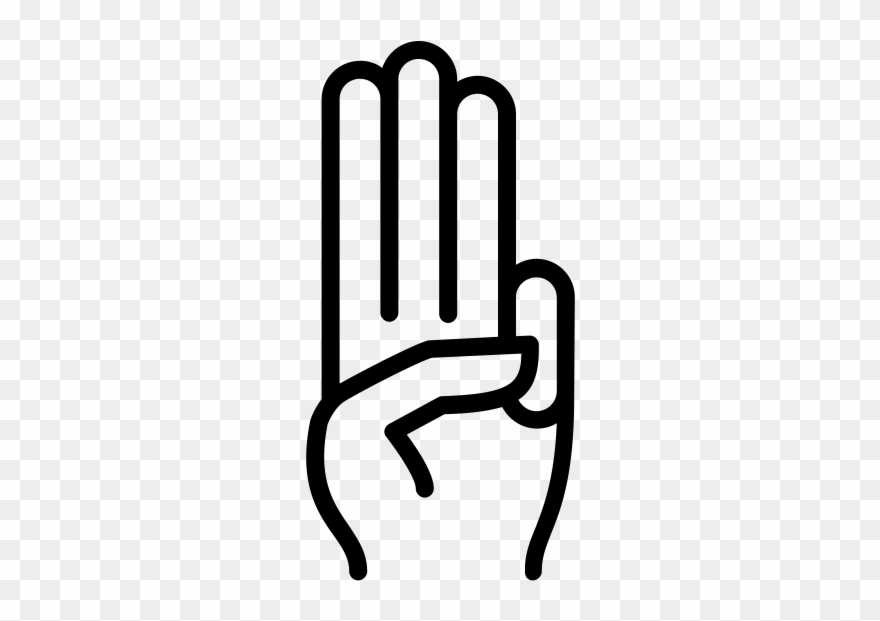Three Finger Clipart