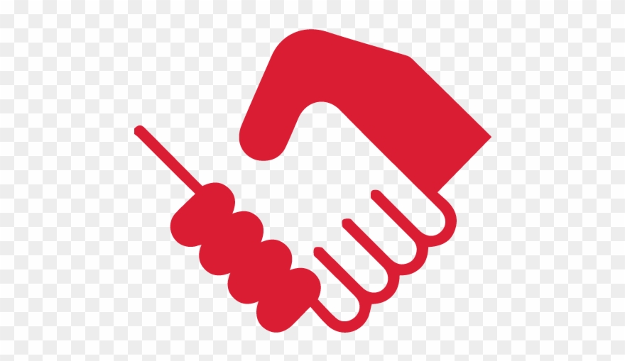 Image Of Two People Shaking Hands As A Gesture Of Trust - People Shaking Hands Icon Clipart