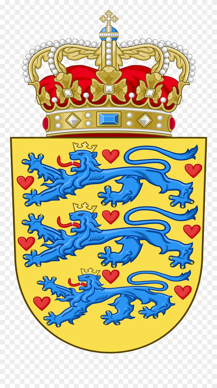 Denmark Coat Of Arms Clipart