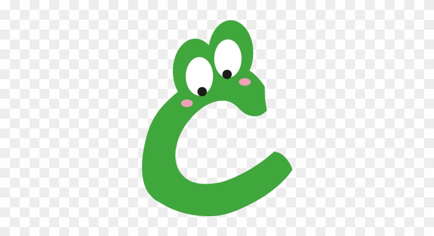 C Small Eyes Wall Adhesive Letter - Letter C With Eyes Clipart