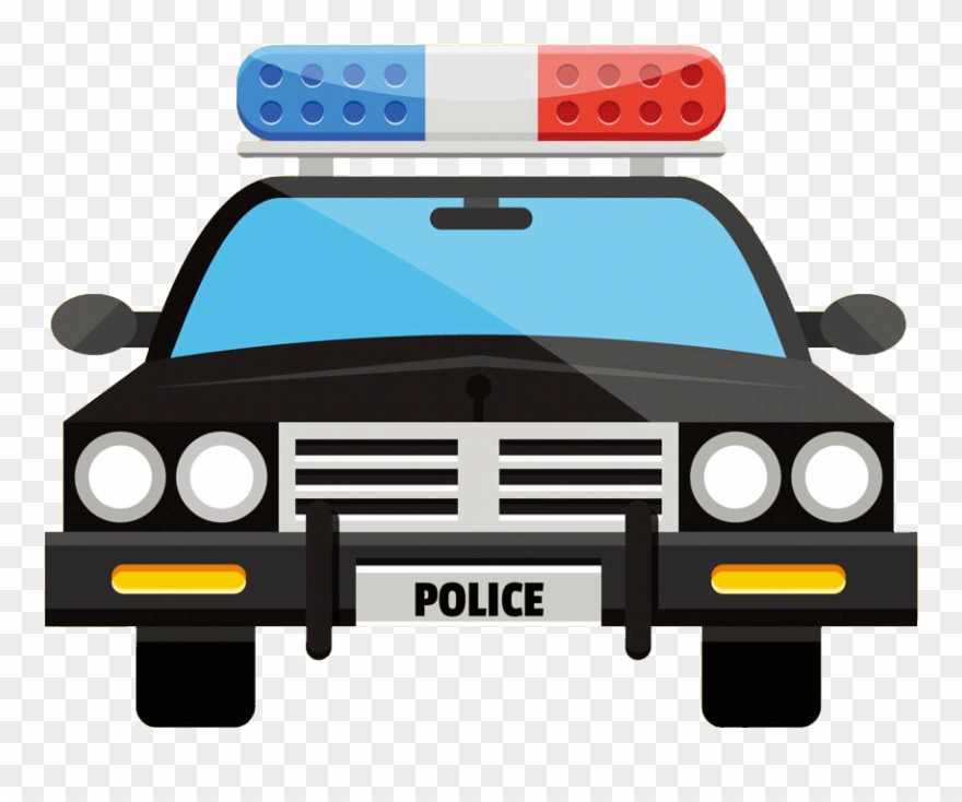 Car Clip Art Flat Cartoon Transprent - Police Car Png Cartoon Transparent Png