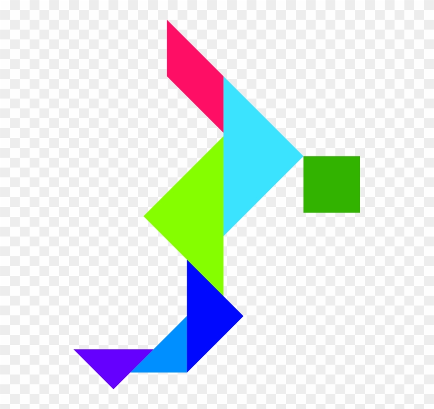 Tangram Puzzle Triangle Logo Brand - Tangram Clipart