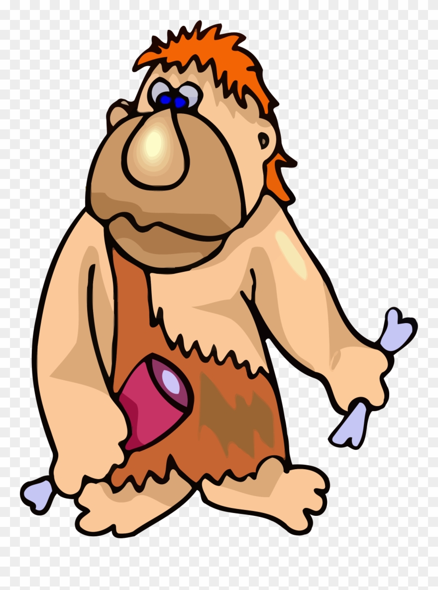 Big Image - Stone Age Man Cartoon Clipart